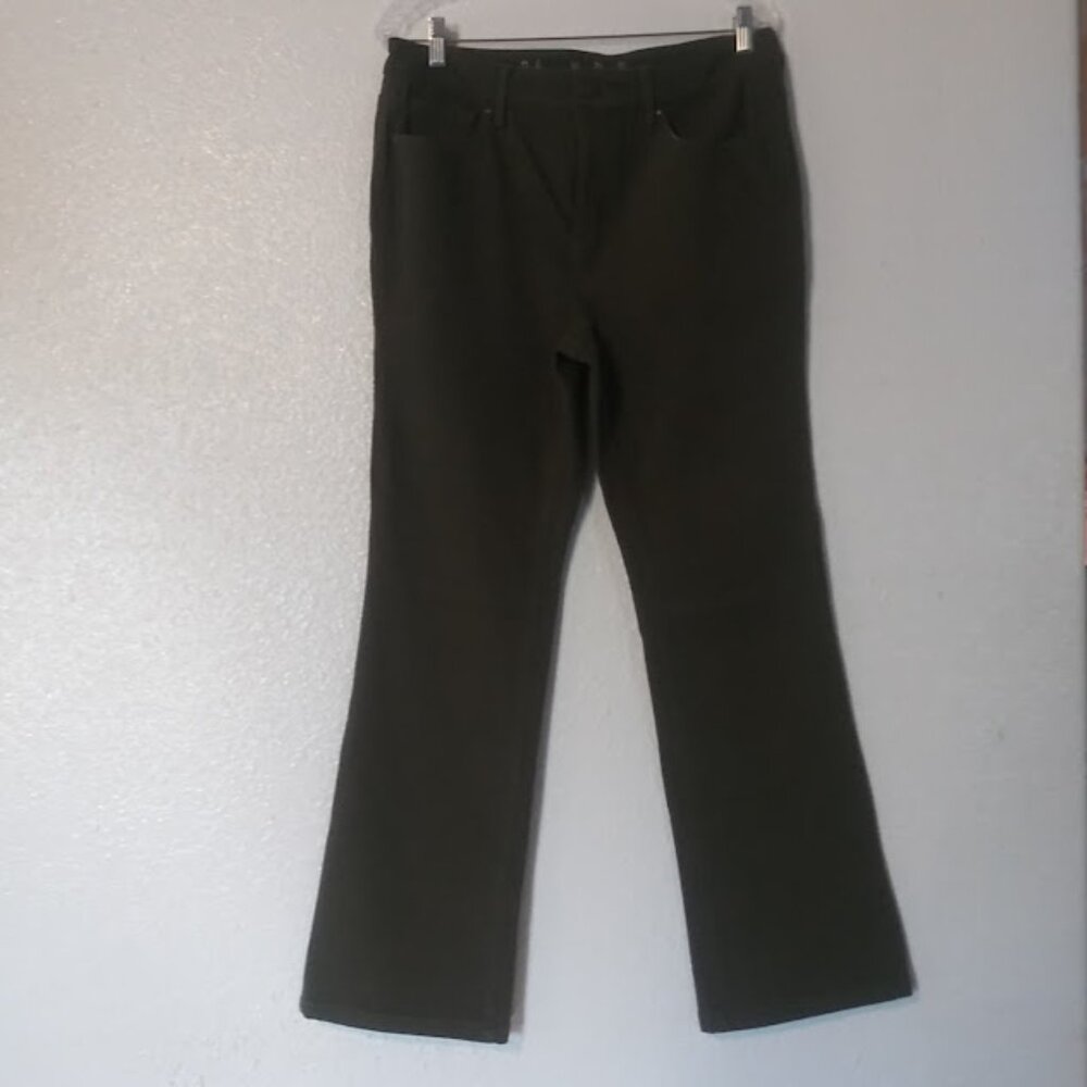 Belle by Kim Gravel women's size 12 green jeans